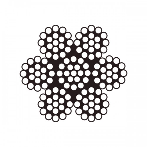 Lina stalowa 7x19 ze stali nierdzewnej