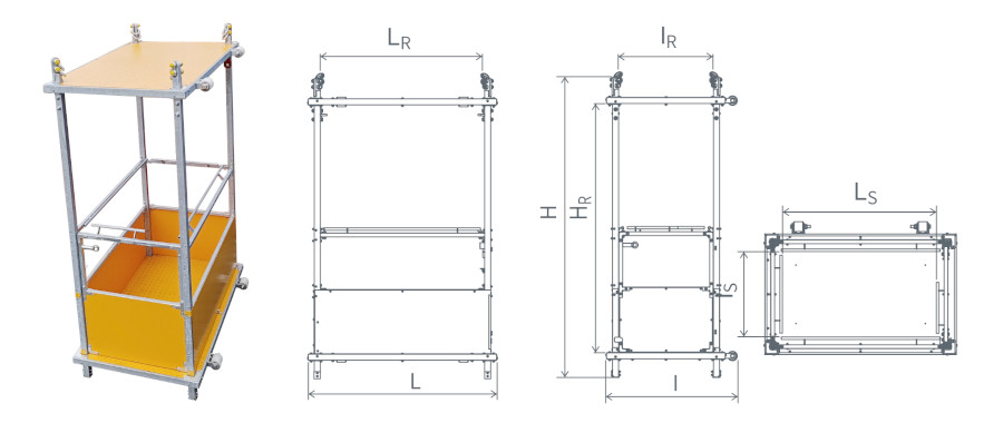 Kosz podwieszany miproClamp FR kosz do transportu ludzi